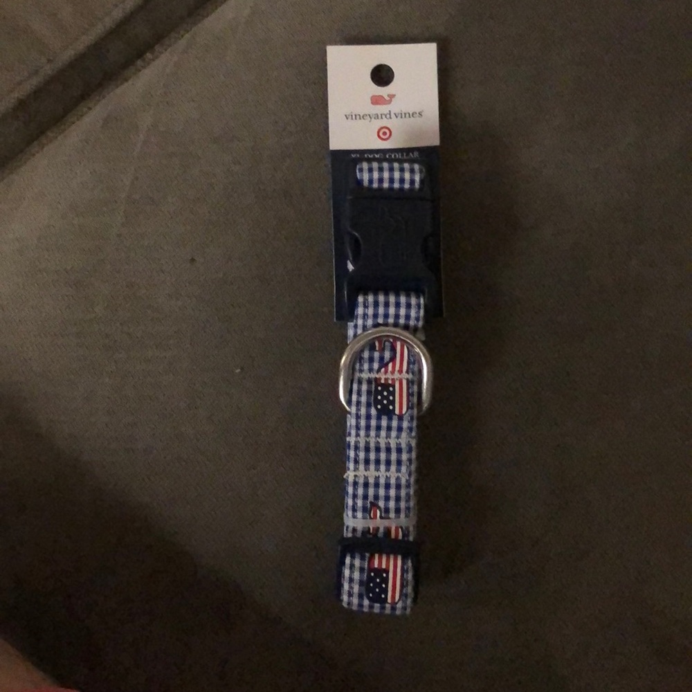 XL vineyard vines dog collar 90LB+